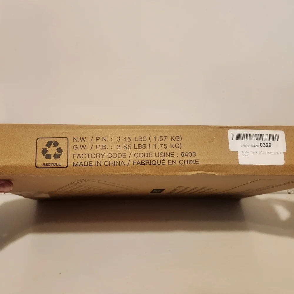 Brand New Expandable Bamboo Cutlery Tray